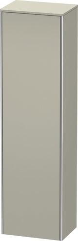 DURAVIT XSquare Hochschrank 1776 mm taupe seidenmatt, wandmontiert, 1 Tür links, mit Tip-On
