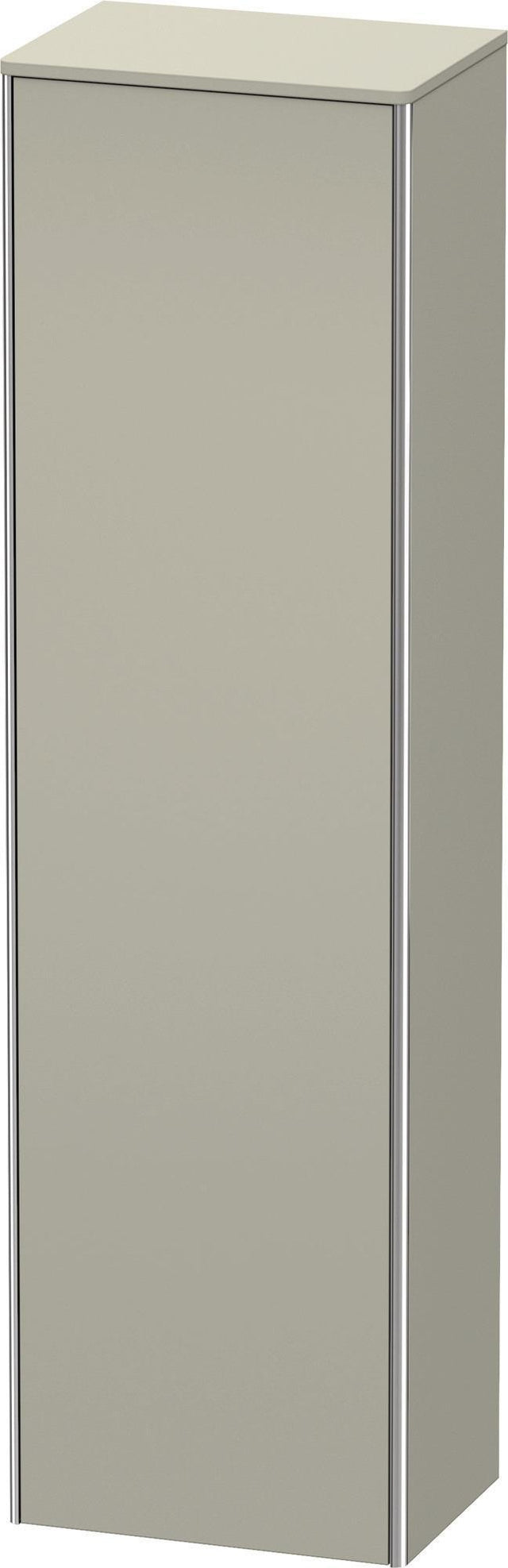 DURAVIT XSquare Hochschrank 1776 mm taupe seidenmatt, wandmontiert, 1 Tür links, mit Tip-On