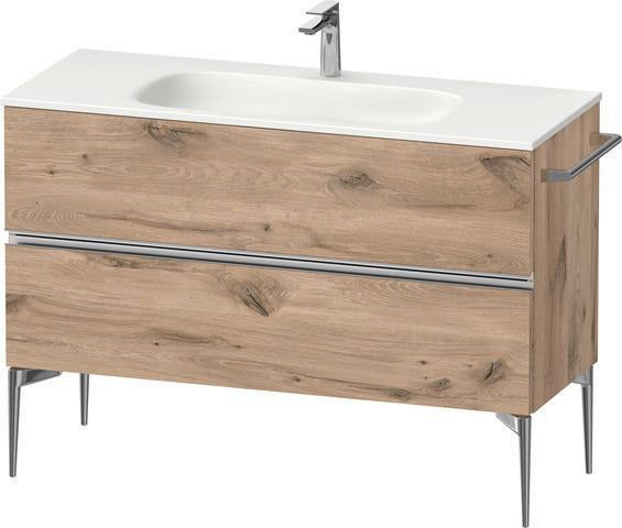 DURAVIT Sivida Waschtischunterbau 1210 mm Eiche mit 2 Schubkästen und Soft-Close