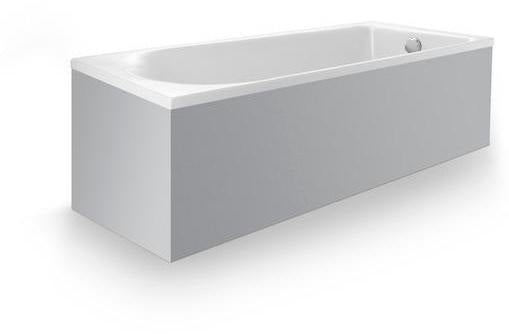 DURAVIT D-Neo Badewanne 1500x750 mm Einbauversion Weiß mit Überlauf und 1 Rückenschräge