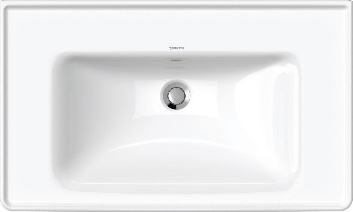 Duravit D-Neo Wandwaschtisch 650 mm weiß mit Überlauf und WonderGliss
