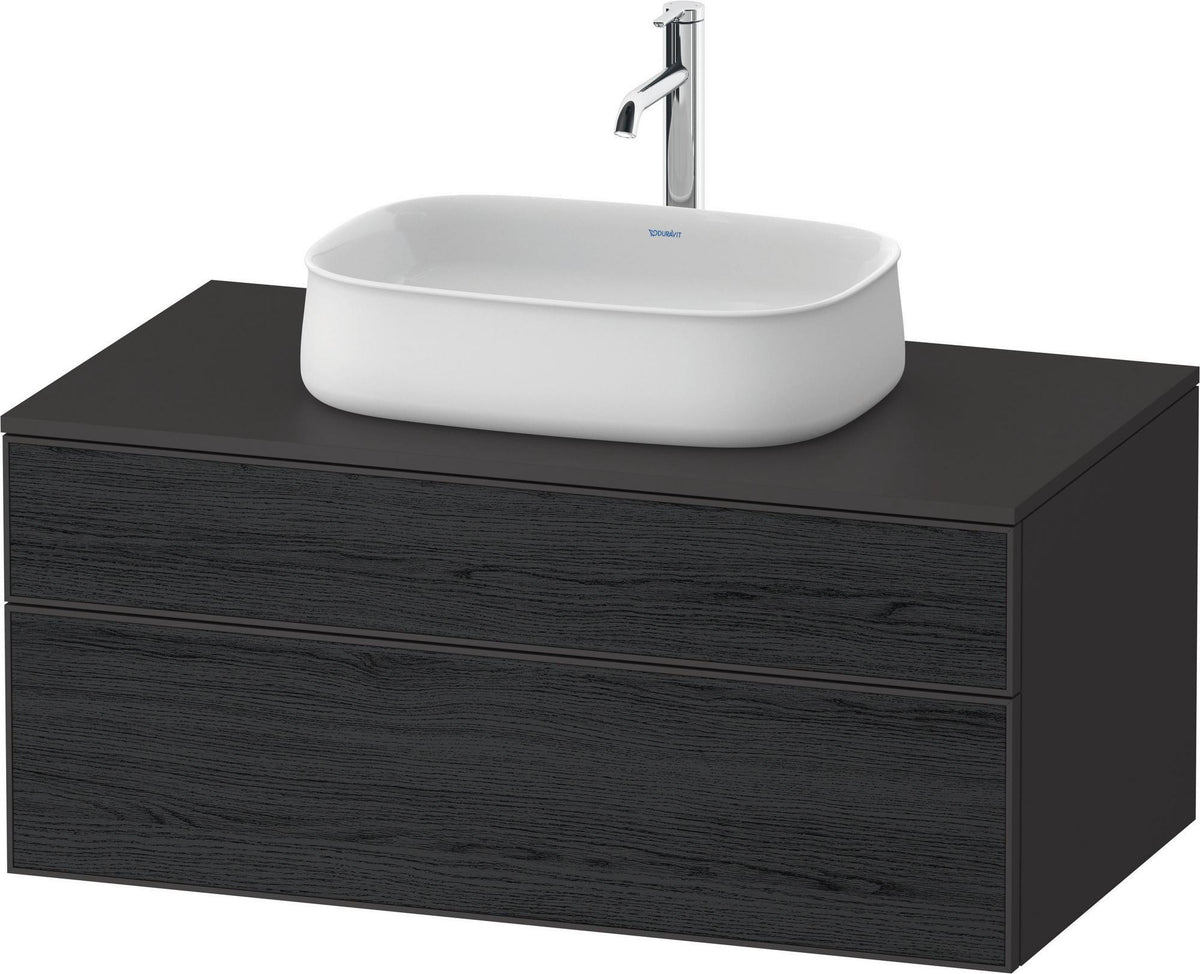 DURAVIT Zencha Konsolenwaschtischunterbau 1000 mm Eiche Anthrazit mit Tip-on Technik