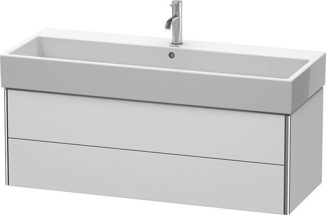 Duravit XSquare Waschtischunterbau 1184 mm mit 2 Schubkästen in Steingrau matt