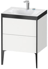 Duravit Möbelwaschtischset XVIU 600x480mm Cha ma / ta s-matt Ra 83 o HL – Viu Waschtisch mit Unterbau