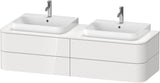 Duravit Happy D.2 Konsolenwaschtischunterbau 1600 mm mit 4 Schubkästen und Tip-On-Technik