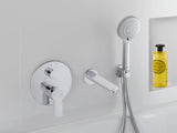 Duravit D-Code 2.0 Einhebel-Wannenmischer Unterputz Keramikmischsystem Schwarz Matt