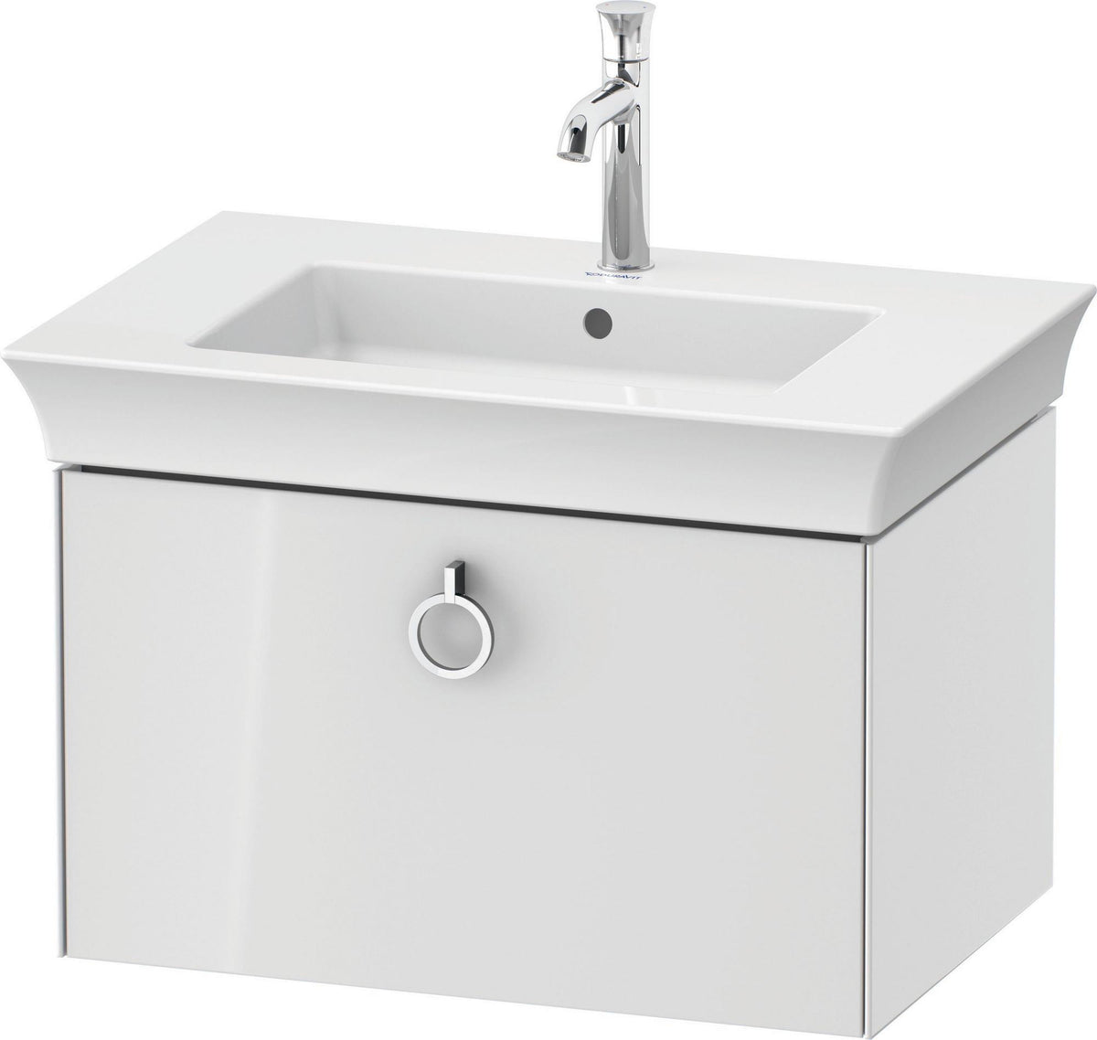 DURAVIT White Tulip Waschtischunterbau 684 mm, 1 Auszug, wandhängend, weiß seidenmatt