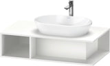 Duravit D-Neo Waschtischunterbau 800 mm Betongrau Matt – Wandhängend, 1 offenes Fach links