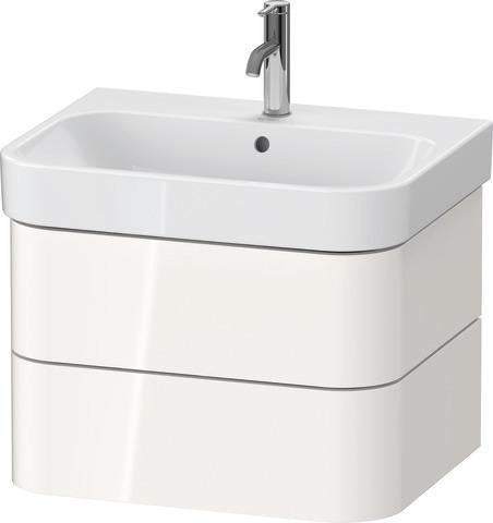 Duravit Waschtischunterbau Happy D.2 Plus 625 mm taupe supermatt mit Tip-On-Technik
