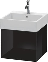 DURAVIT L-Cube Waschtischunterbau 484 mm, 1 Auszug, Weiß Matt, wandhängend, Tip-On