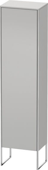 DURAVIT XSquare Hochschrank 500 mm, bodenstehend, weiß seidenmatt, rechts, mit Tip-On und Dämpfung