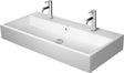 Duravit Waschtisch Vero Air 1000 mm mit Überlauf, 2 Hahnlöchern, 1 Becken, weiß