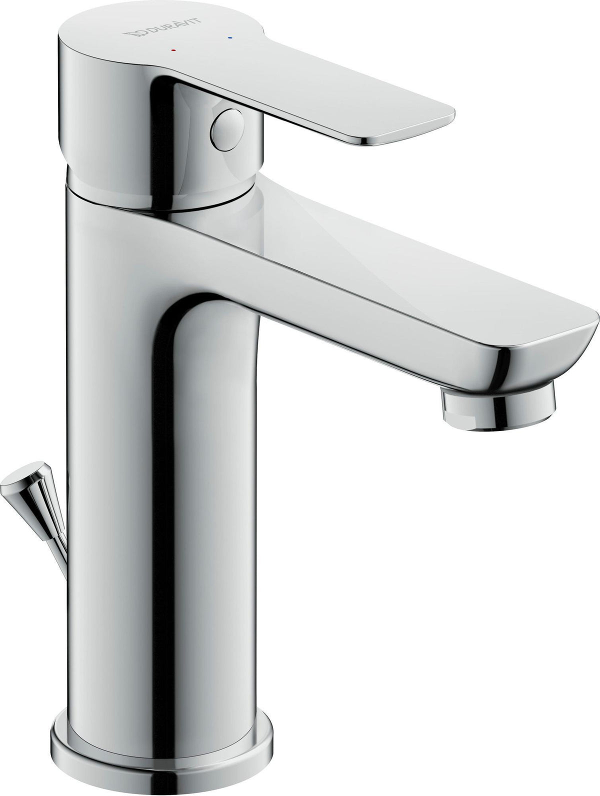 DURAVIT A.1 Einhebel-Waschtischmischer mit Zugstange, Chrom – 107 mm Ausladung