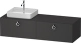 DURAVIT White Tulip Konsolenwaschtischunterbau 1600 mm wandhängend Weiß Seidenmatt 2 Auszüge