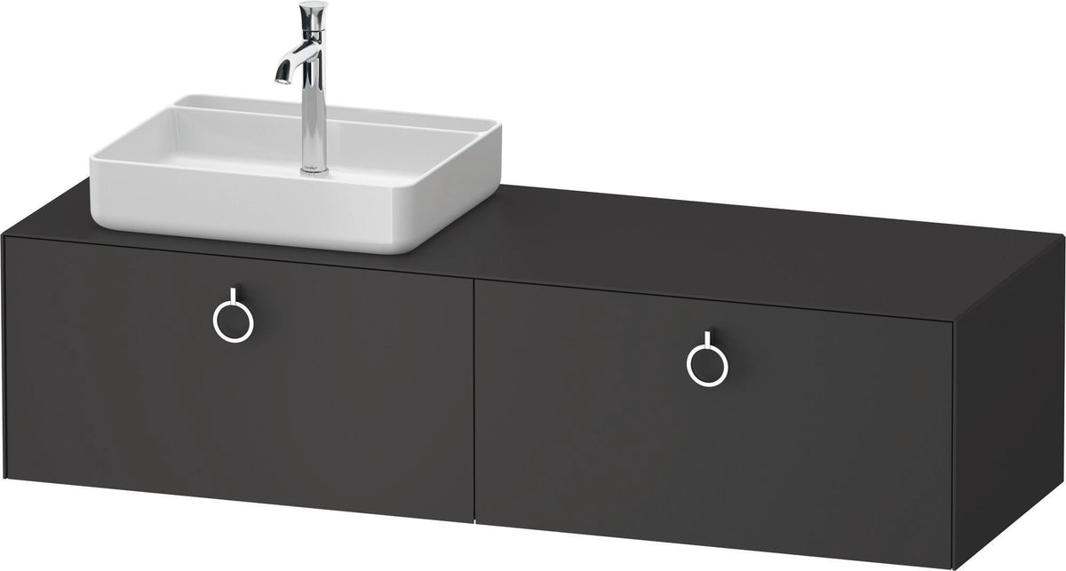 DURAVIT White Tulip Konsolenwaschtischunterbau 1600 mm Weiß Seidenmatt mit LED-Innenbeleuchtung