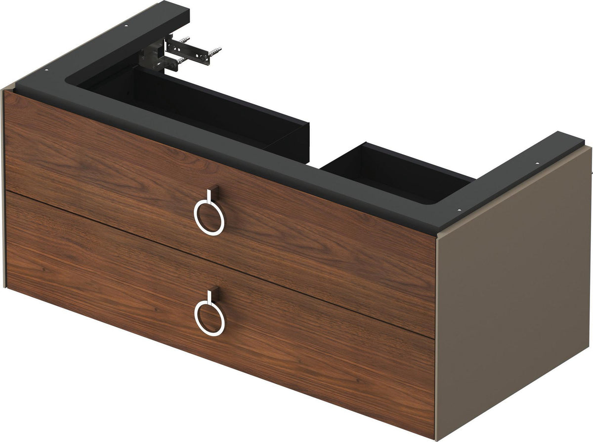 DURAVIT Waschtischunterbau White Tulip wandhängend 984 mm mit 2 Schubkästen, weiß seidenmatt