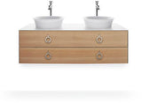 DURAVIT White Tulip Waschtischunterbau 1300 mm, 2 Schubkästen, wandhängend, Weiß Seidenmatt