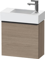 Duravit D-Neo Waschtischunterbau 484 mm Eiche Terra Matt, 1 Tür rechts, wandhängend