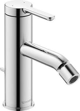 DURAVIT C.1 Einhebel-Bidetmischer Schwarz Matt 121 mm mit Zugstangen-Ablaufgarnitur