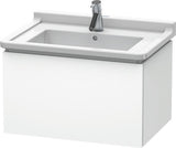 Duravit L-Cube Waschtischunterbau 670 mm taupe supermatt, 1 Auszug mit Tip-On-Technik