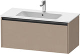 Duravit Ketho.2 Waschtischunterbau 1010 mm betongrau matt – wandhängend, 1 Auszug, Soft-Close