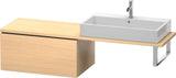 DURAVIT L-Cube Unterschrank für Konsole 820 mm, 1 Auszug, Weiß Matt, Tip-on