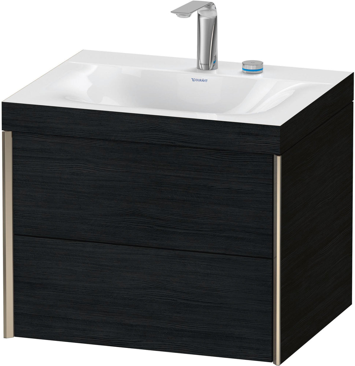 DURAVIT XViu Waschtischunterbauset 600 mm Eiche mit 2 Schubkästen und c-bonded Technologie