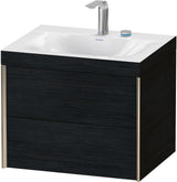 DURAVIT XViu Waschtischunterbauset 600 mm Eiche mit 2 Schubkästen und c-bonded Technologie