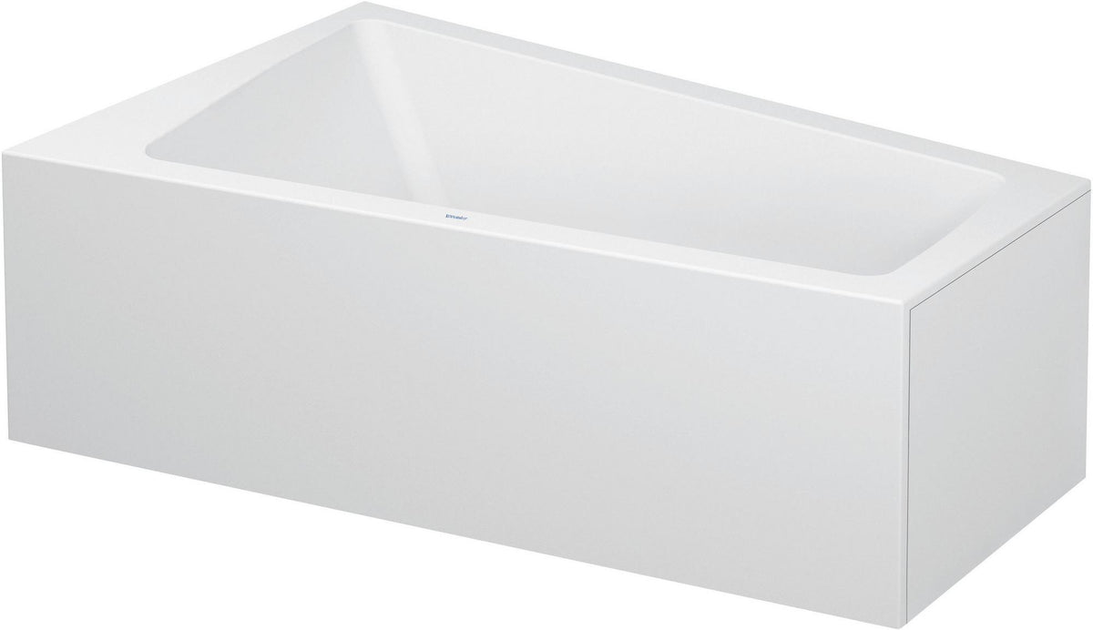 DURAVIT Paiova Badewanne 1700x1000 mm Einbau mit Acrylverkleidung, Rückenschräge links, Weiß
