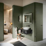 DURAVIT L-Cube Lichtspiegel 650x700mm mit Sensor, LED-Beleuchtung, Spiegelheizung & Kondensschutz, Weiß
