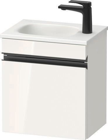 DURAVIT Sivida Waschtischunterbau 400x440x295mm, 1 Tür rechts, Chrom/Graphit Matt