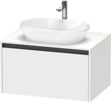 DURAVIT Ketho.2 Konsolen-Waschtischunterbau 800 mm betongrau matt mit 1 Auszug