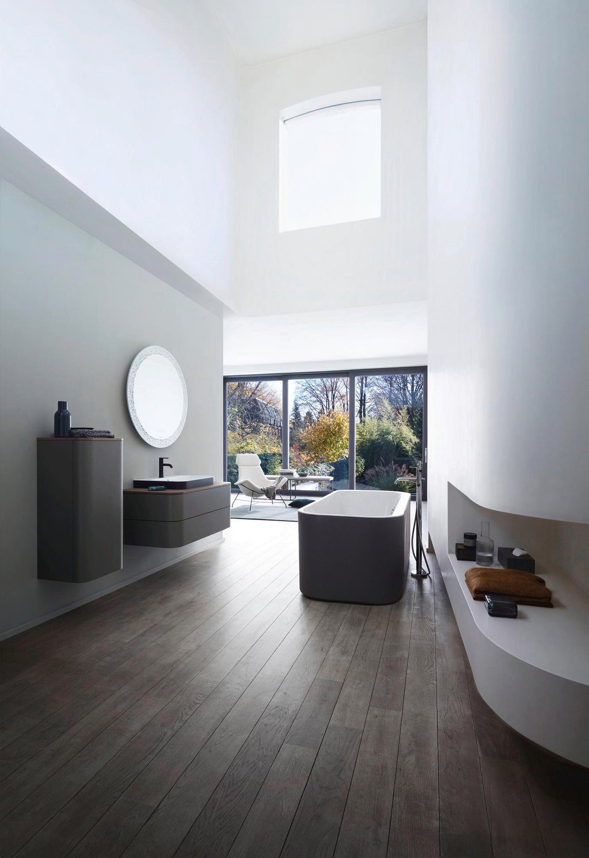 Duravit Abdeckplatte Happy D.2+ Taupe 403x364x16 mm mit Befestigungsmaterial