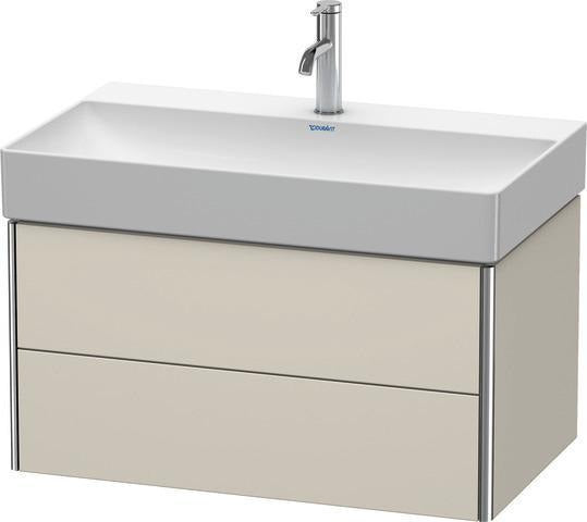 Duravit XSquare Waschtischunterbau 784 mm, 2 Schubkästen, s-matt, Ahorn Mi.