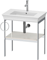 DURAVIT Metallkonsole White Tulip 684 mm, weiß seidenmatt, höhenverstellbar, von Philippe Starck