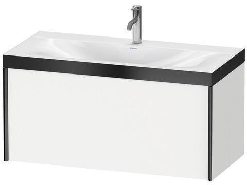 Duravit Möbelwaschtischset XVIU 1000x480mm Chaos mit Raumsparsiphon und Hahnlochbank