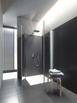 DURAVIT Kopfbrause 240x240 mm Schwarz Matt – Rechteckig, Verstellbar, Antikalk