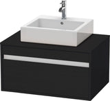 Duravit Ketho Waschtischunterbau wandhängend 800 mm, 1 Auszug, weiß matt, für Aufsatzwaschtisch
