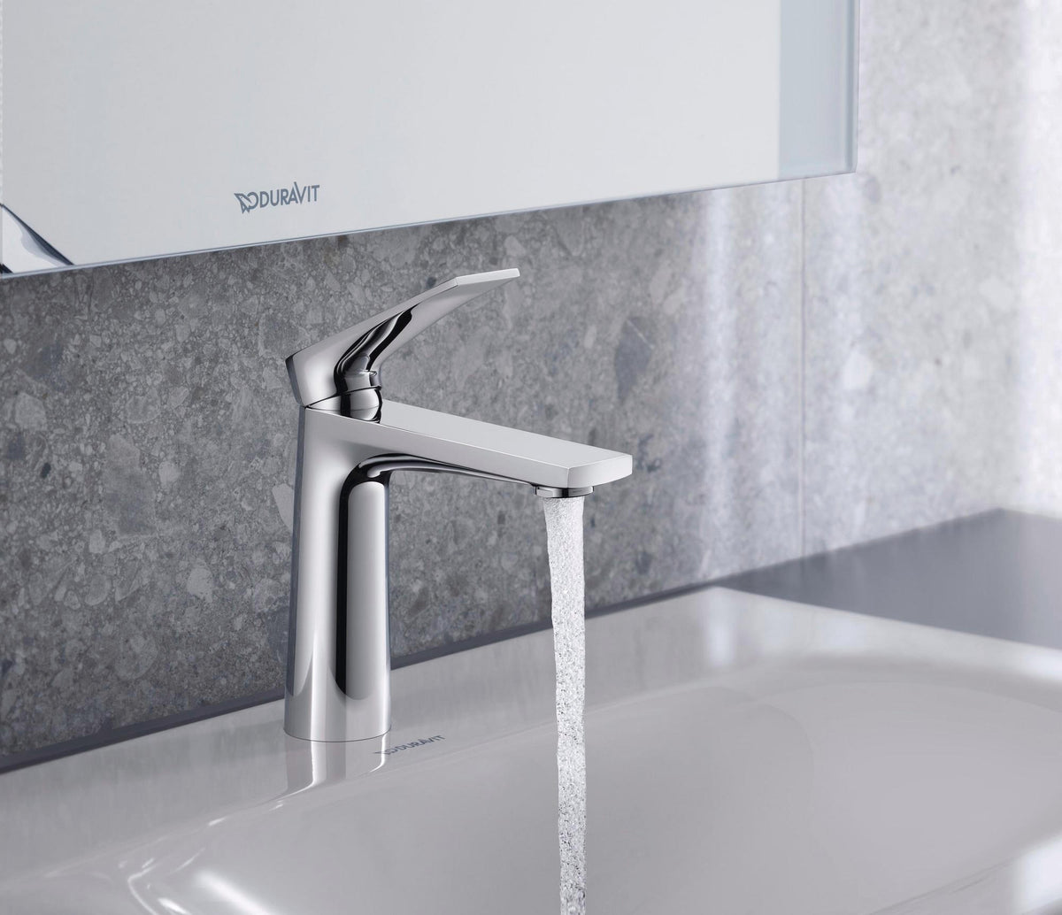 DURAVIT Tulum by Starck Einhebel-Waschtischmischer M Chrom, ohne Zugstange, mit Kaltstart-Funktion