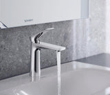 DURAVIT Tulum by Starck Einhebel-Waschtischmischer M Chrom, ohne Zugstange, mit Kaltstart-Funktion