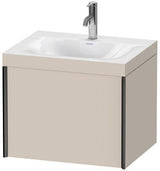DURAVIT XViu Waschtischunterbauset 600x480mm mit Möbelwaschtisch Viu, 1 Auszug, ohne Überlauf