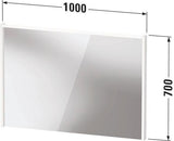 DURAVIT D-Code 2.0 Spiegel 1000x700 mm mit LED-Beleuchtung, Weiß Matt – Wandhängend, IP44