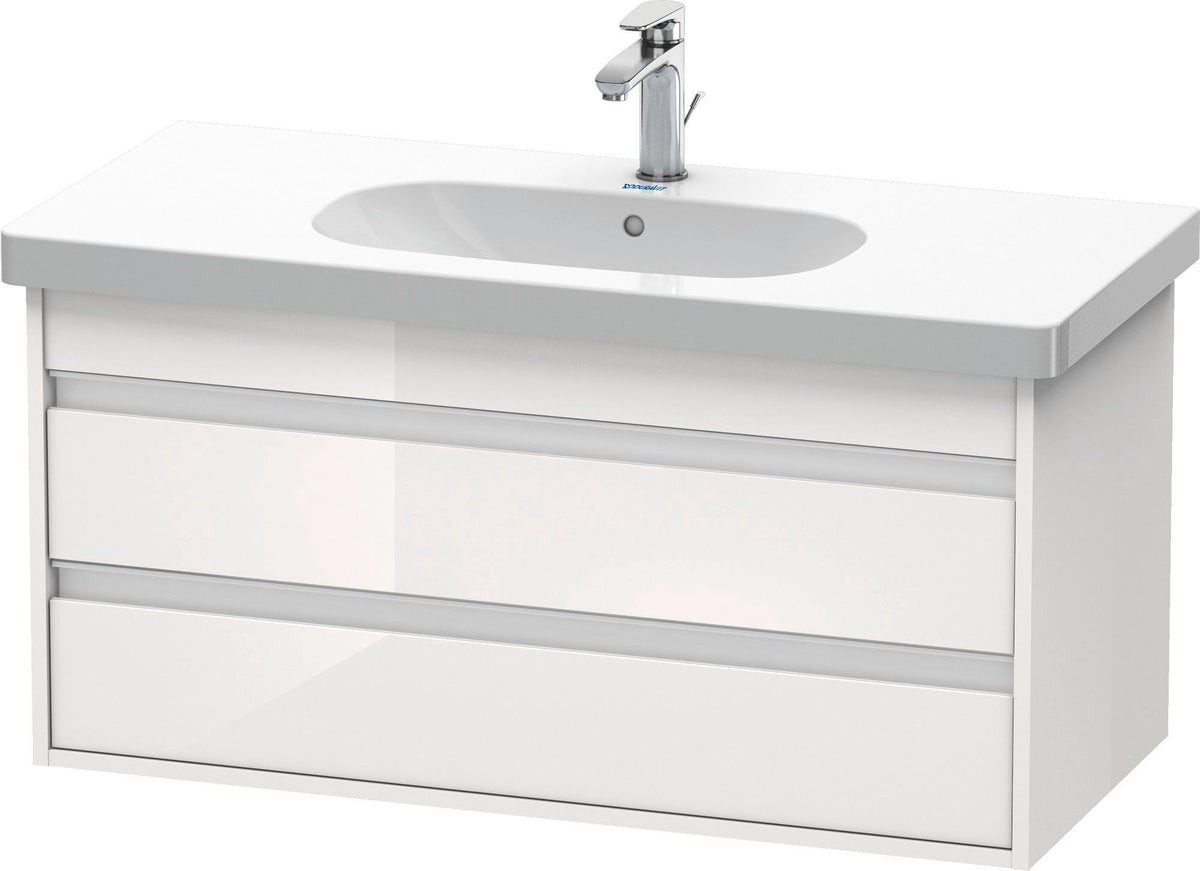 DURAVIT Ketho Waschtischunterbau 1000 mm wandhängend, 2 Schubkästen, weiß matt – für D-Code 034210