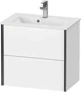 DURAVIT XViu Waschtischunterbau wandhängend 610 mm, 2 Schubladen, champagner matt/weiß matt