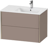 DURAVIT XViu Waschtischunterbau wandhängend 810 mm, 2 Schubkästen, weiß matt