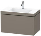 weiß / Sanitärkeramik / flannel grey seidenmatt