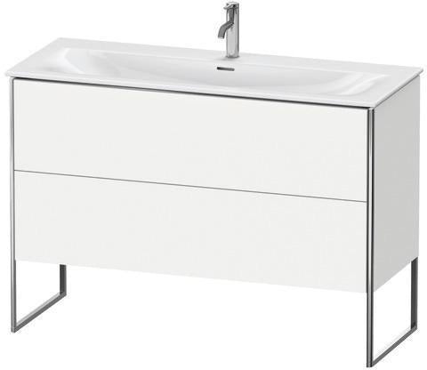Duravit Waschtischunterbau XSquare 1210 mm, 2 Auszüge, weiß matt, Tip-On-Technik, für Viu