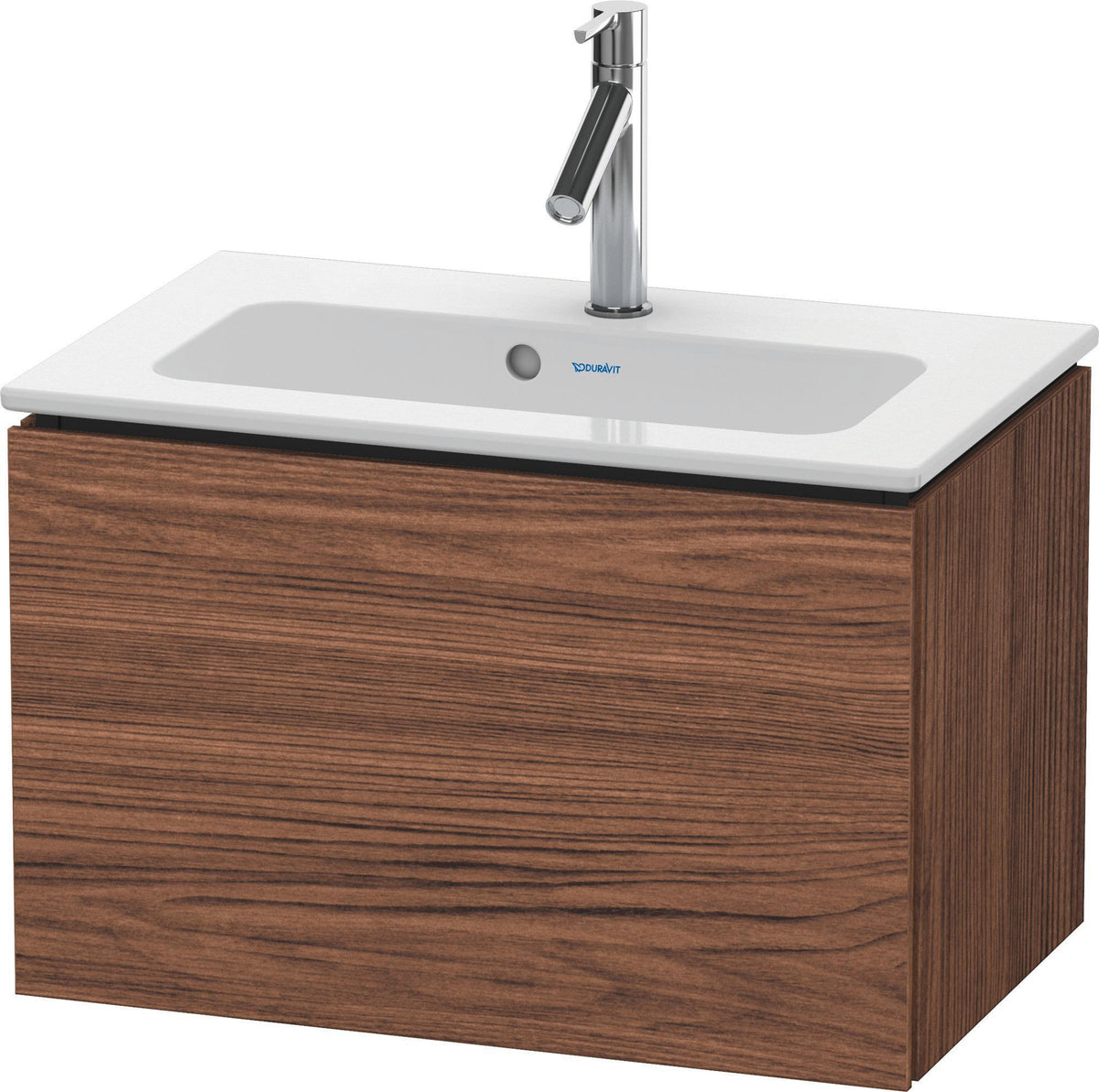 DURAVIT L-Cube Waschtischunterbau 620 mm, 1 Auszug, Weiß Matt, Wandmontage