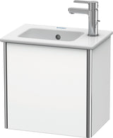 DURAVIT XSquare Waschtischunterbau 410 mm, 1 Tür, Tip-On, Weiß Seidenmatt