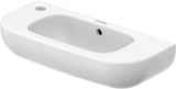 DURAVIT D-Code Handwaschbecken 500 mm mit Überlauf und Hahnlochbank rechts, weiß